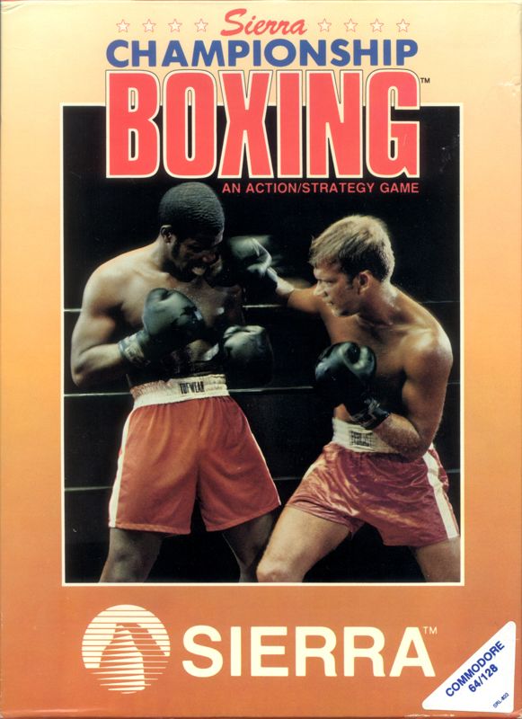 Sierra Championship Boxing box art for Commodore 64